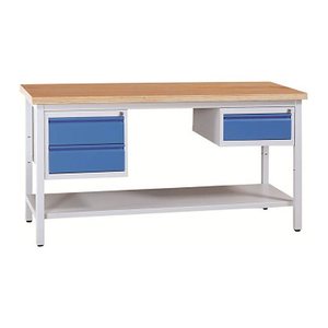 Gürkan Werkbank lichtgrau 3 Schubladen 120,0 x 60,0 x 84,0 cm