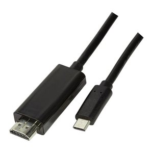 Logilink USB-C Kabel 3.2 Gen1 zu HDMI-A 4K/60 Hz, schw. 1,8m