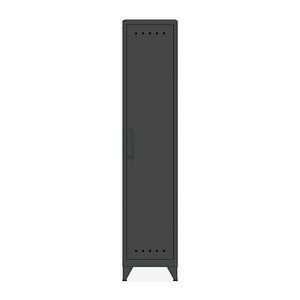 BISLEY Stahlschrank Fern Locker FERLOC634 anthrazitgrau 1 Fachboden 38,0 x 51,0 x 180,0 cm, aufgebaut, 1 St.