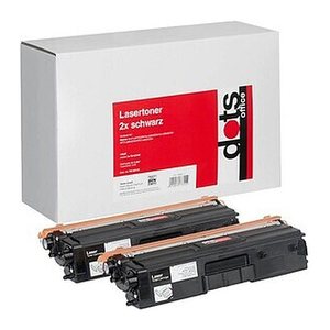 dots  schwarz Toner kompatibel zu brother TN-421BK, 2er-Set