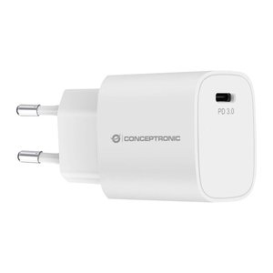 CONCEPTRONIC Ladegerät 1Port USB-C Top-Port 20WPD3.0 ws