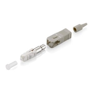 Equip LWL-Steckverbinder SC->SC Multimode 12Stk beige