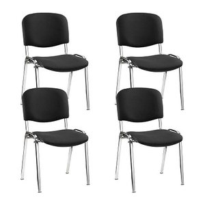 Nowy Styl Besucherstühle Iso ISO CR 1.3 C11 schwarz Stoff, 4 St.