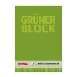 BRUNNEN Briefblock DIN A4 kariert Lineatur 22, 1 St.