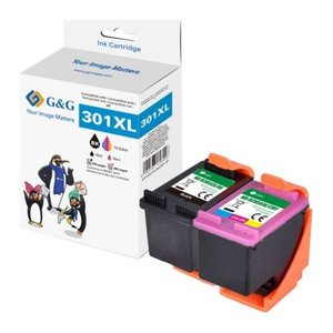 G&G High Quality Patronen 2er Set für HP 301XL BKxC