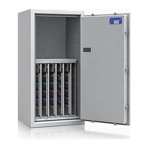 ISS safe4key Schlüsseltresor lichtgrau mit 440 Haken, Elektronikschloss, 50,0 x 42,0 x 100,0 cm, 1 St.