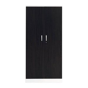 Gürkan Stahlschrank 100114 verkehrsweiß, wenge 4 Fachböden 92,0 x 42,0 x 195,0 cm, aufgebaut, 1 St.