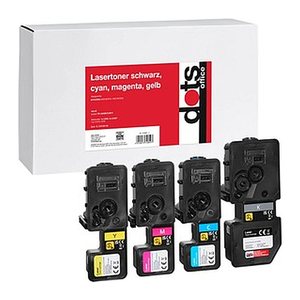dots  schwarz, cyan, magenta, gelb Toner kompatibel zu KYOCERA TK-5440K/C/M/Y, 4er-Set