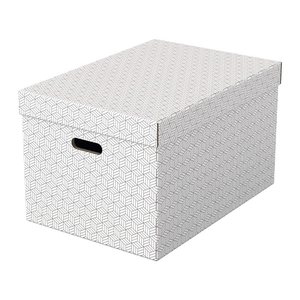 Esselte Home Aufbewahrungsboxen 50,0 l weiß 35,5 x 51,0 x 30,5 cm, 3 St.