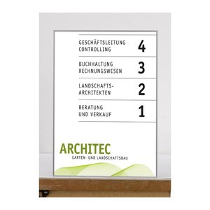 SignSystems® Türschild New Age Metall silber DIN A4, 1 St.