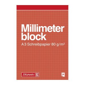 BRUNNEN Millimeterblock DIN A3 Millimeter, 1 St.
