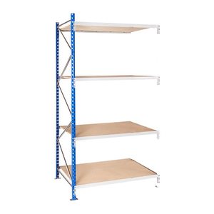 Manorga Anbau-Schwerlastregal EPSIVOL ZR2515104F4S himmelblau, braun 150,0 x 100,0 x 250,0 cm