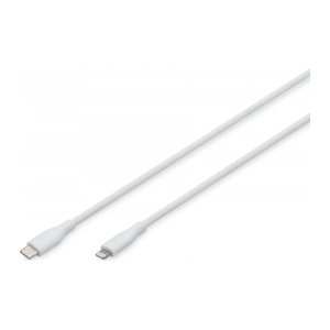DIGITUS USB 2.0 Kabel Typ C-Lightning Silikon 2m weiß