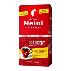 Julius Meinl Vienna Präsident Kaffee, gemahlen, Arabica- und Robustabohnen 500 g