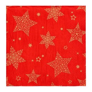 PAPSTAR Servietten Christmas Shine red 20 St.