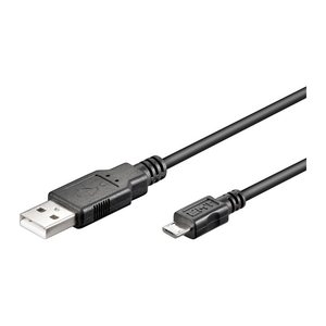 goobay USB 2.0 A/Micro USB 2.0 B Kabel 3,0 m schwarz, 1 St.