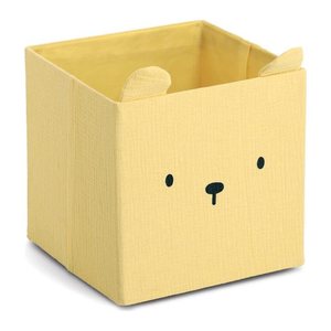 Zeller Bär Aufbewahrungsbox gelb 28,0 x 28,0 x 28,0 cm, 1 St.