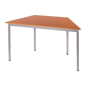 SODEMATUB Mehrzwecktisch kirschbaum, alu Trapezform, Vierkantrohr alu, 70,0/140,0 x 70,0 x 74,0 cm