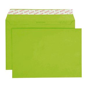 ELCO Briefumschläge Color DIN C5 ohne Fenster intensivgrün haftklebend 25 St.