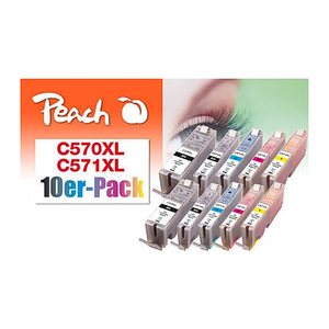 Peach Patrone Canon PGI-570XL/CLI-571XL Multi-10-Pack komp