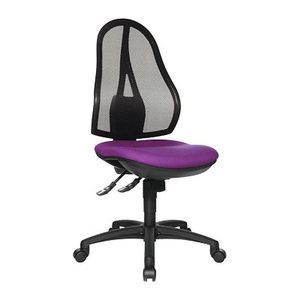 Topstar Bürostuhl Open Point SY, OP200G03 Stoff lila, Gestell schwarz