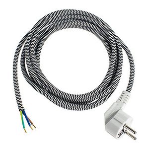 as-Schwabe Aderendhülsen Netzkabel Bügeleisen 3,0 m schwarz, 1 St.