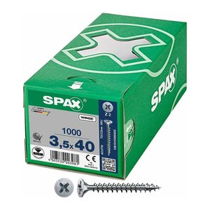 SPAX® Universalschrauben Z2 Senkkopf WIROX 1081010350405 3,5 mm x 40 mm, 1.000 St.