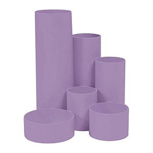M&M Stiftehalter Schreibtisch-Boy lavendel Polystyrol 6 Fächer 12,9 x 13,9 x 14,7 cm