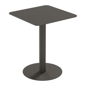 meet powered by PAPERFLOW CROSS Bistrotisch quadratisch HPL-Platte schwarz 60,0 x 60,0 x 75,0 cm, 1 St.