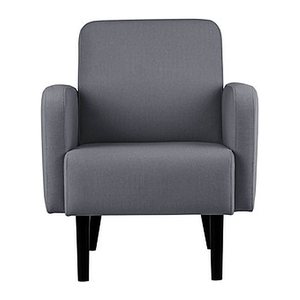 meet powered by PAPERFLOW Sessel LISBOA grau schwarz Stoff 71,0 x 81,5 x 83,0 cm, 1 St.
