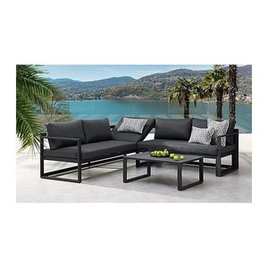 barths Loungegruppe Paros anthrazit Metall, Aluminium, 12-teilig