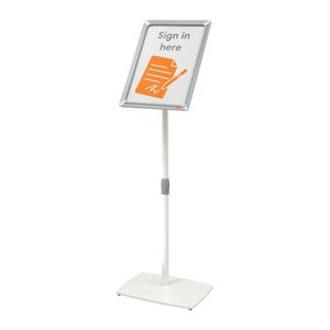 nobo Infoständer Premium Plus silber DIN A3 42,0 x 30,0 x 78,0 - 130,0 cm, 1 St.