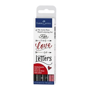 FABER-CASTELL Pitt Artist Pen Handlettering-Set farbsortiert, 1 St.