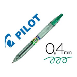 PILOT Kugelschreiber B2P „Bottle 2 Pen“ ECOBALL transparent/grün, Schreibfarbe: grün, 1 St.
