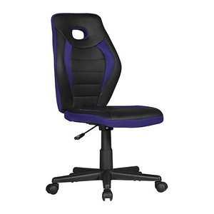 AMSTYLE Kinderdrehstuhl, SPM1.388 Stoff blau, Gestell schwarz
