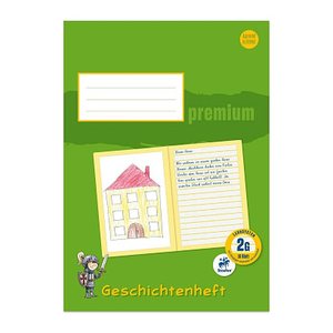 Staufen® Geschichtenheft Premium Lineatur 2G liniert DIN A4 ohne Rand, 16 Blatt, 1 St.