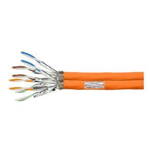 Logilink Verlegekabel S/FTP Cat7 AWG23 1000MHz,orange,duplex
