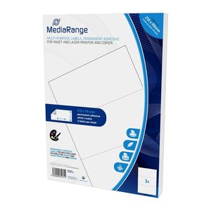 MediaRange Etiketten 210x99mm 150 St. stark haftend weiß
