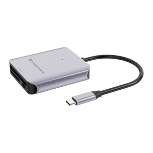 CONCEPTRONIC Kartenleser USB-C3.2->SD/TF4.0/CFast2.0 schwarz