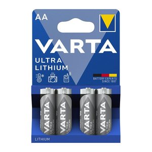 VARTA Batterien ULTRA LITHIUM Lithium Mignon AA 1,5 V, 4 St.