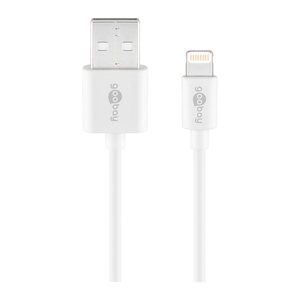 goobay USB 2.0 A/Lightning Kabel 0,5 m weiß, 1 St.