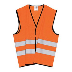 unisex Warnweste neonorange Einheitsgröße