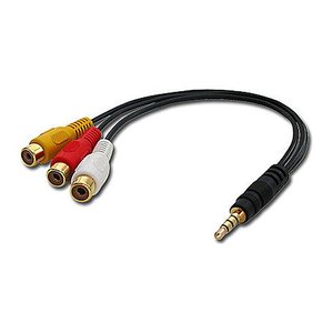 LINDY AudiVideo Adapter 3.5-3xRCA Video+Audio-Stereo 4Segme