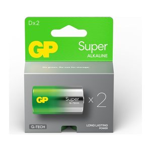 GP Batterien SUPER Alkali-Mangan Mono D 1,5 V, 2 St.
