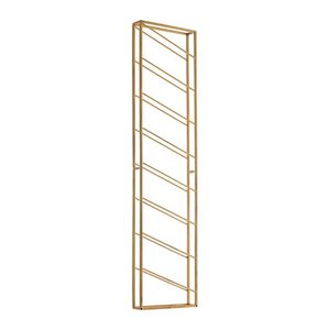 WOHNLING Weinregal gold 36,0 x 8,0 x 150,0 cm, 1 St.