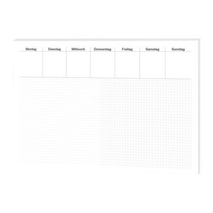 RNK-Verlag Schreibtischunterlage Office weiß Papier 60,0 x 42,0 cm, 30 Blatt
