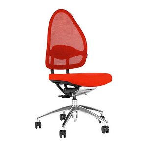 Topstar Bürostuhl Open Base, J4900S01 Stoff rot, Gestell alu