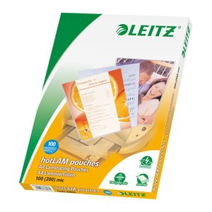 LEITZ Laminierfolien glänzend für A4 100 micron, 100 St.