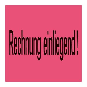 HERMA Warnetiketten 6752 rot »Rechnung einliegend!« 39,0 x 118,0 mm, 1.000 Etiketten