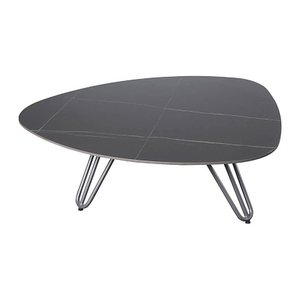 Garden Pleasure ALINA Beistelltisch rechteckig Stein schwarz 110,0 x 88,0 x 31,5 cm, 1 St.